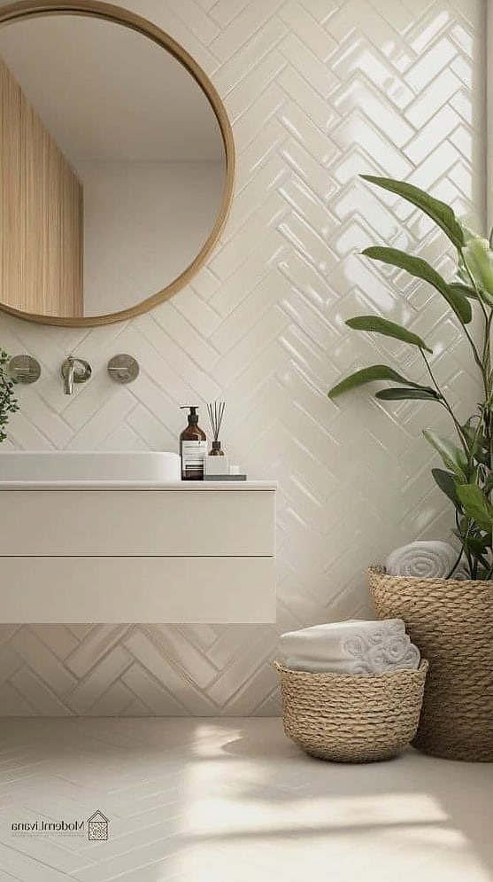 11. Add a Herringbone Tile Pattern