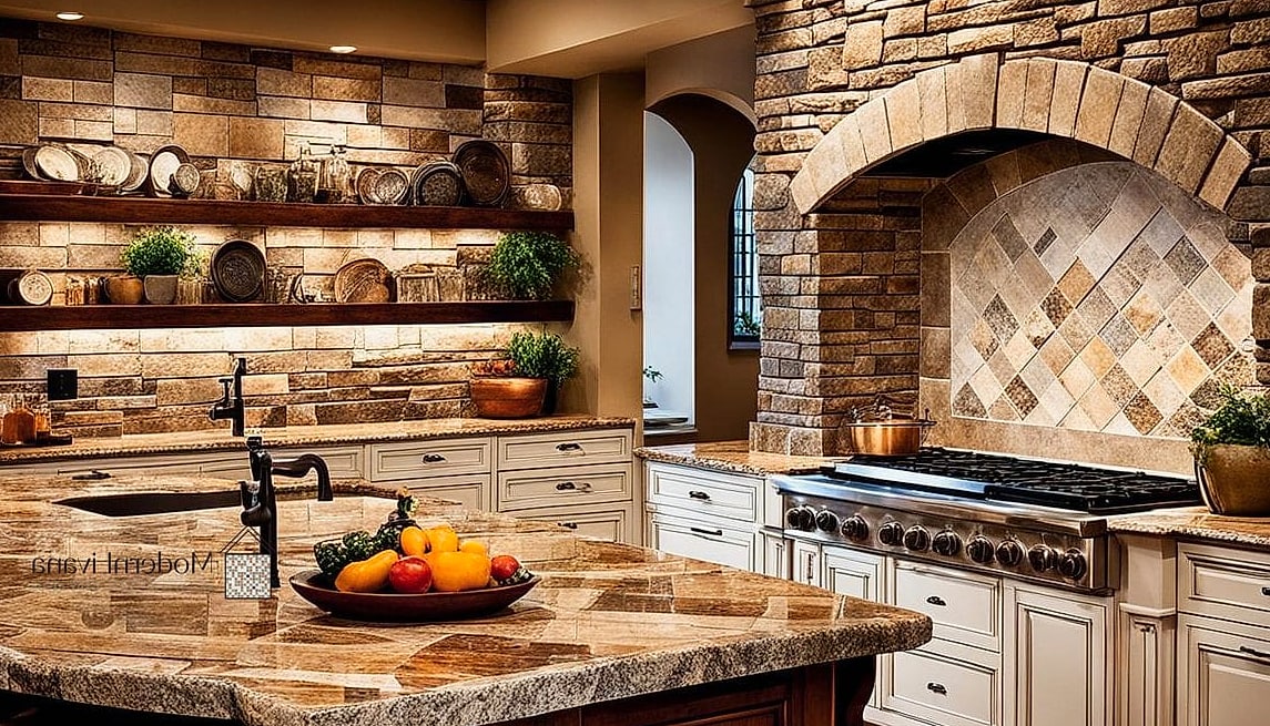 21 Stylish Kitchen Ideas That Maximize Style and Function 17 Add Natural Stone Details