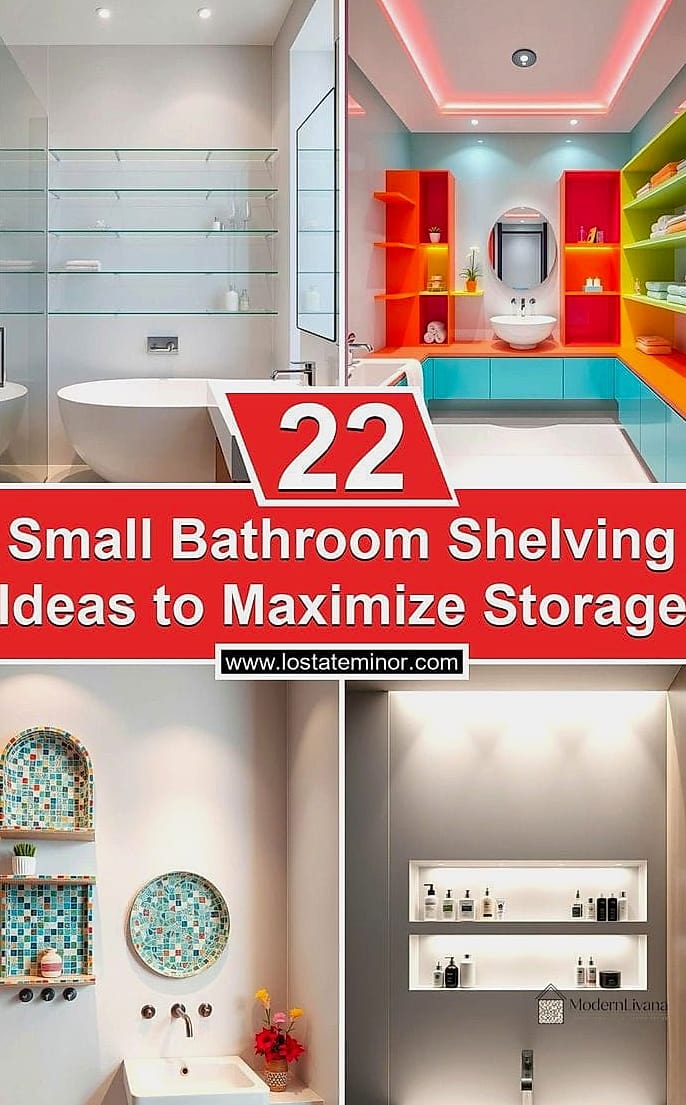 Add Open Shelving Above the Toilet