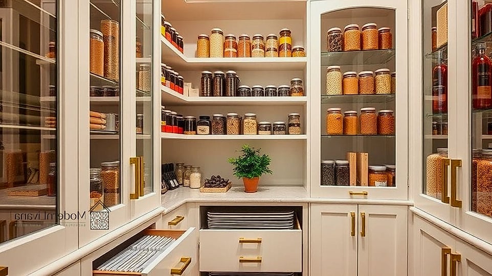 21 Stylish Kitchen Ideas That Maximize Style and Function 12 Add a Pantry With Smart Organization
