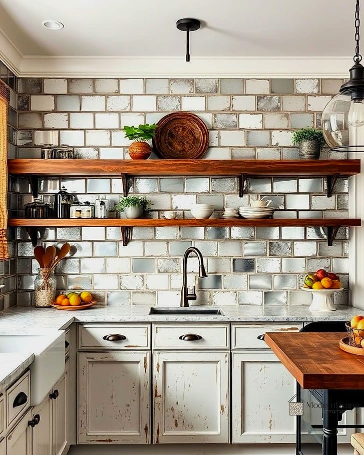 24 Rustic Backsplash Ideas to Inspire Your Next Renovation 16 Antique White Beadboard