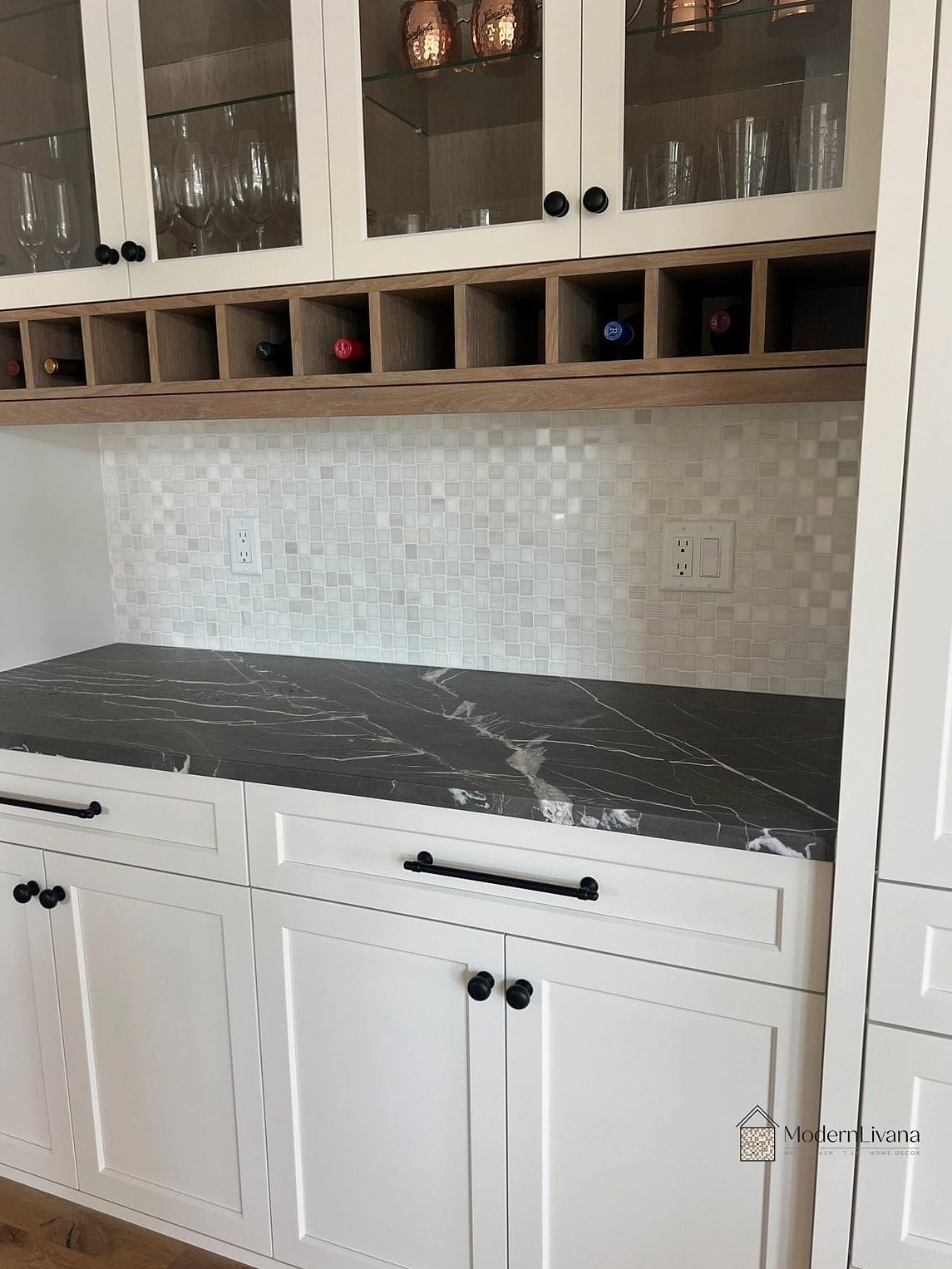 Basketweave Marble Mosaic