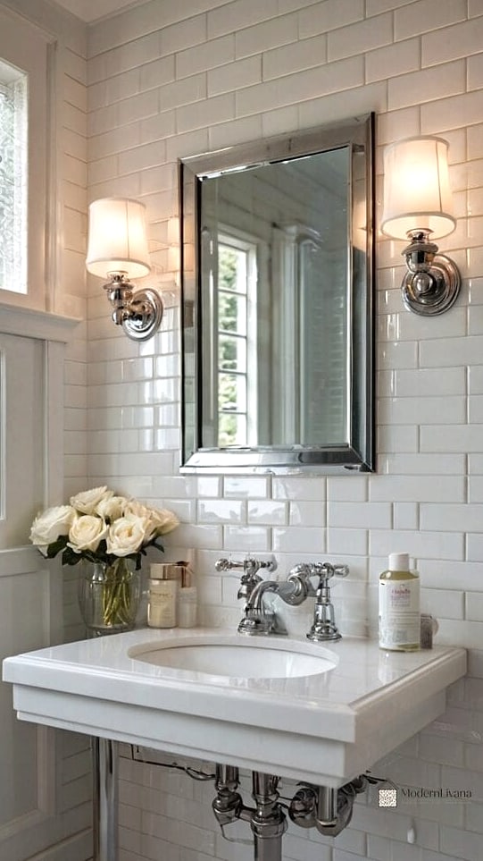 Beveled Subway Tile for Extra Dimension