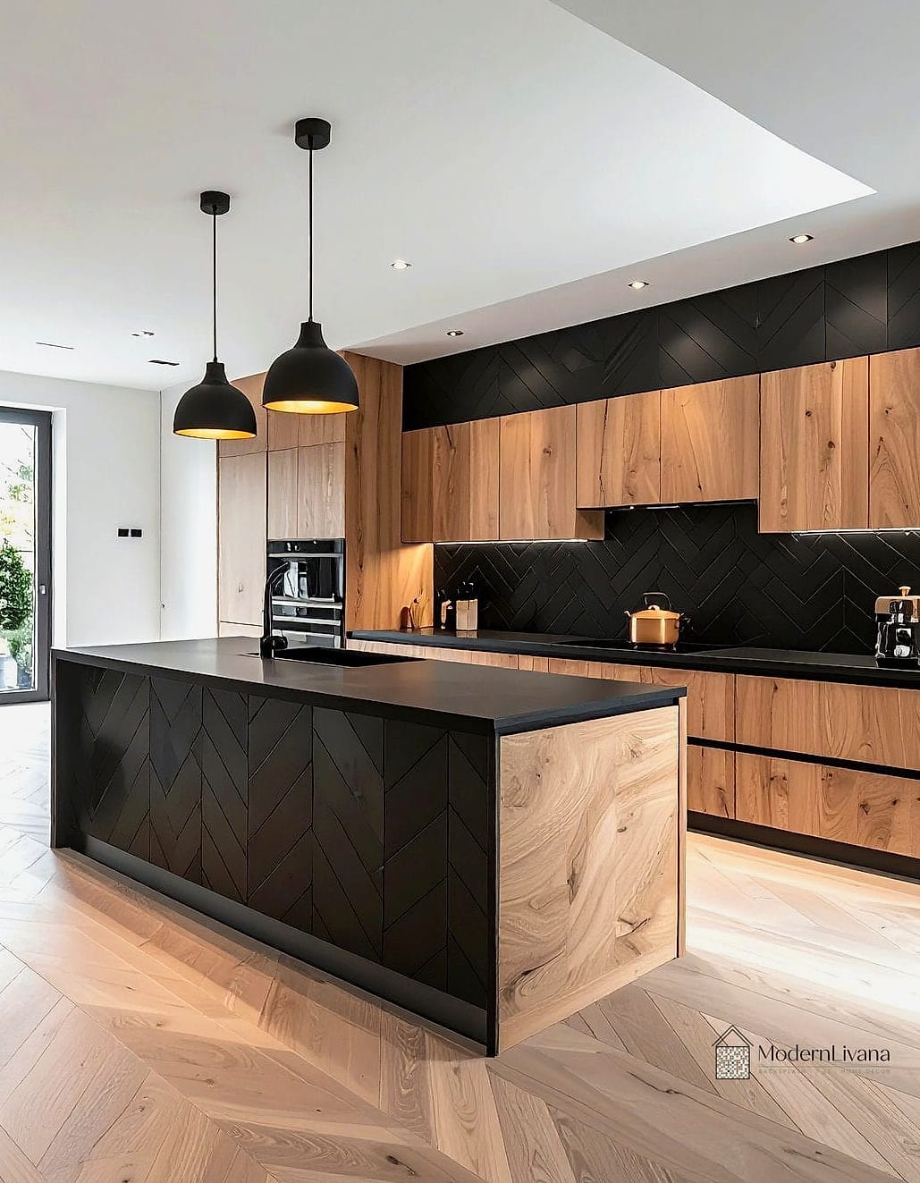 Black Chevron Pattern