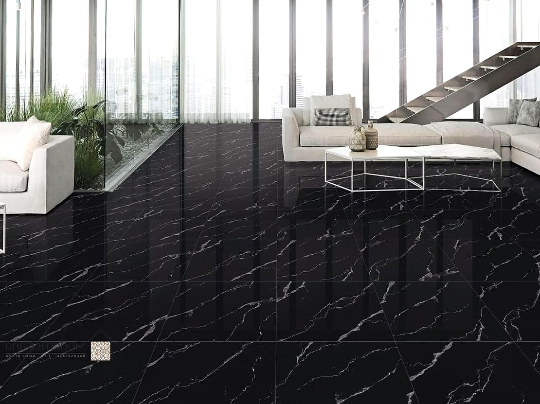 Black Marble-Look Tile