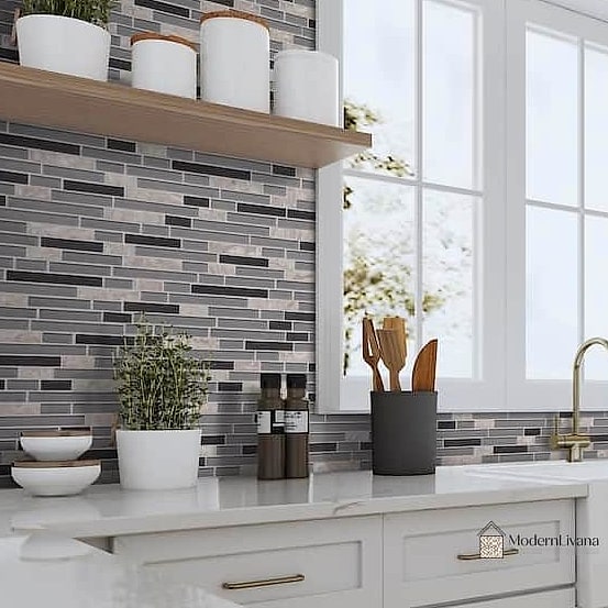 Black Mosaic Mixed Finish