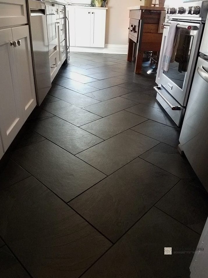 Black Slate Floor Tile