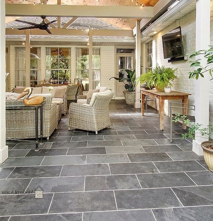 Black Slate Patio Flooring