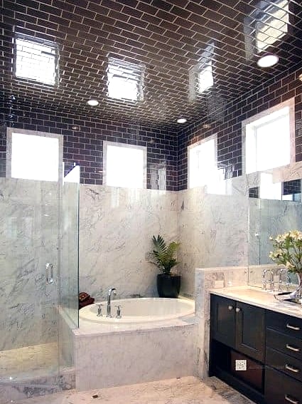 25 Black Tile Ideas to Show Your Contractor 20 Black Tile Bathroom Ceiling