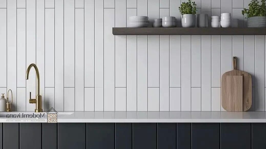 Black and White Vertical Tile Contrast