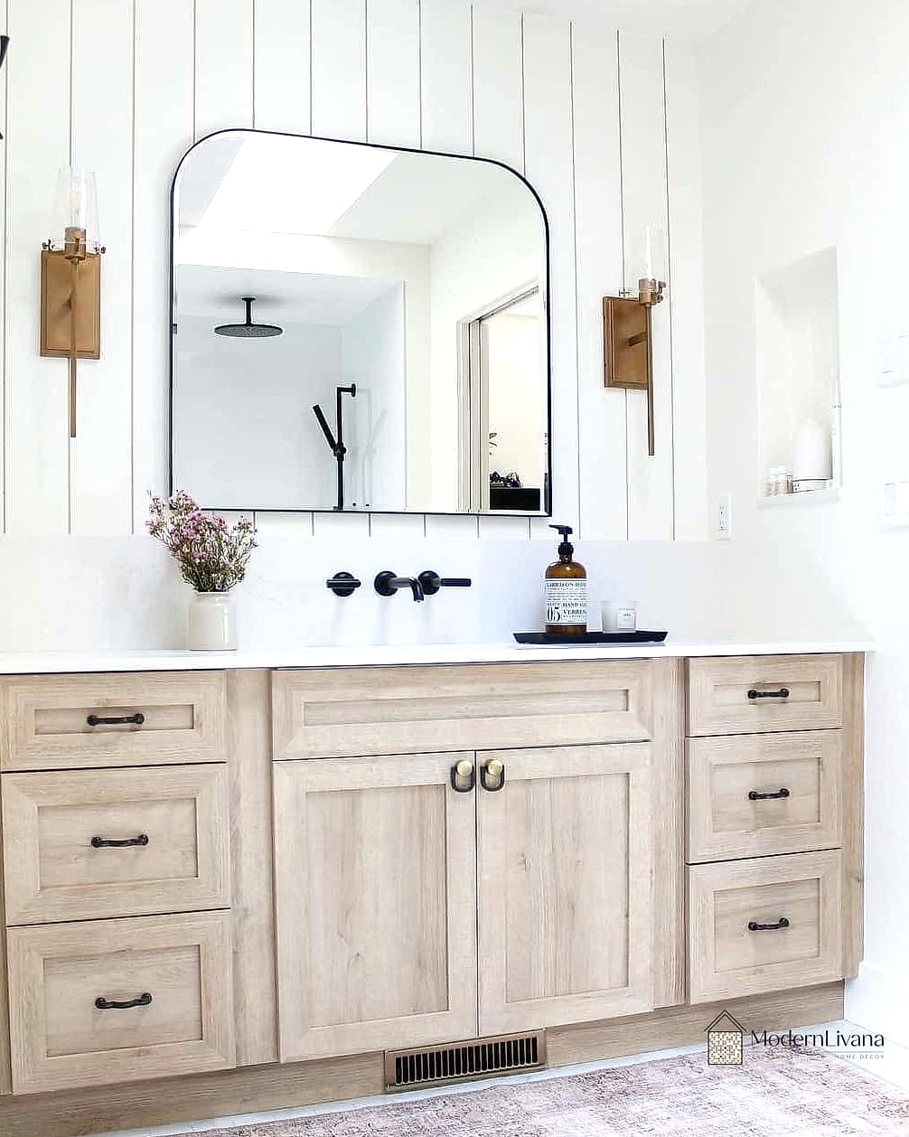 Bold Black Accent Wall