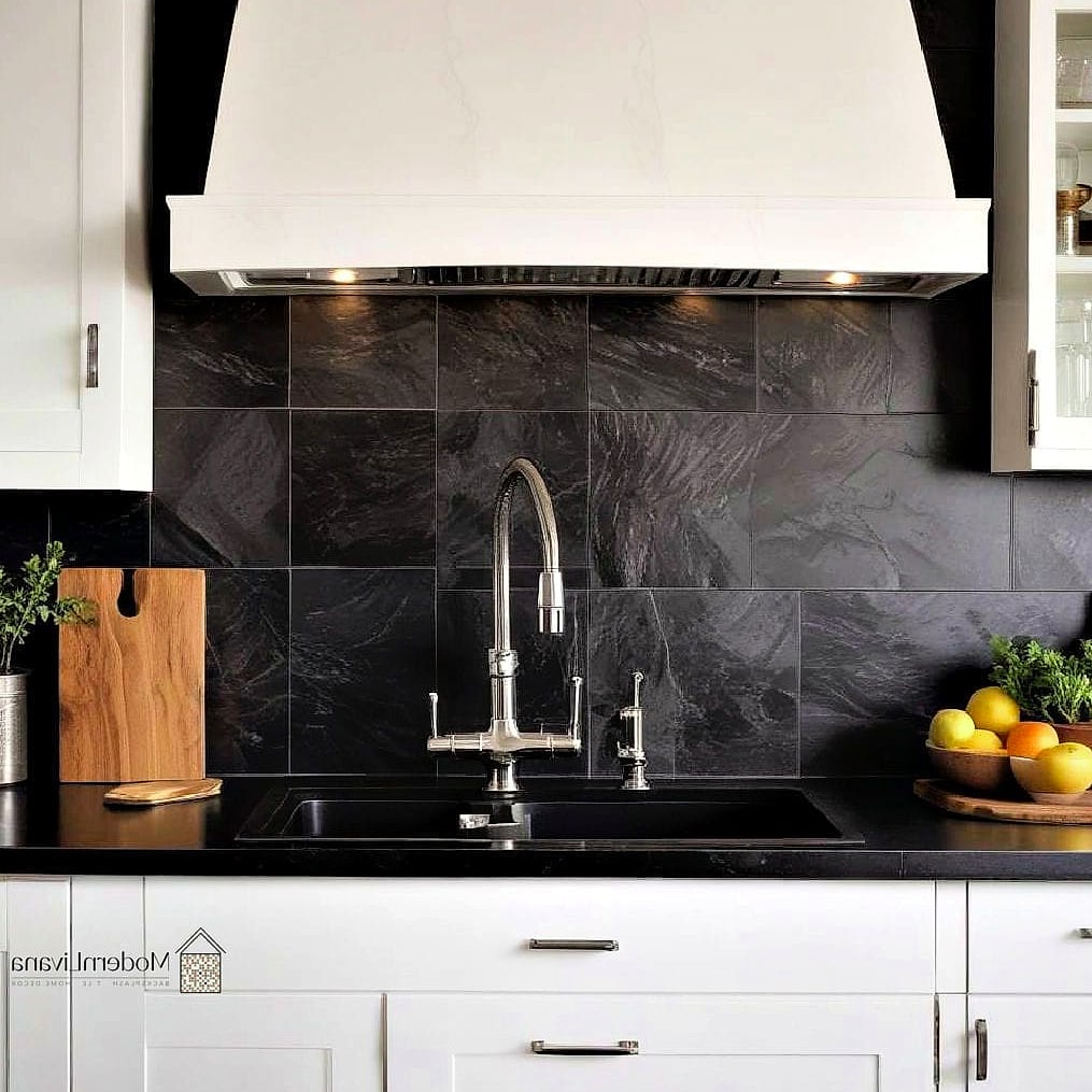 Bold Black Tile for a Dramatic Look
