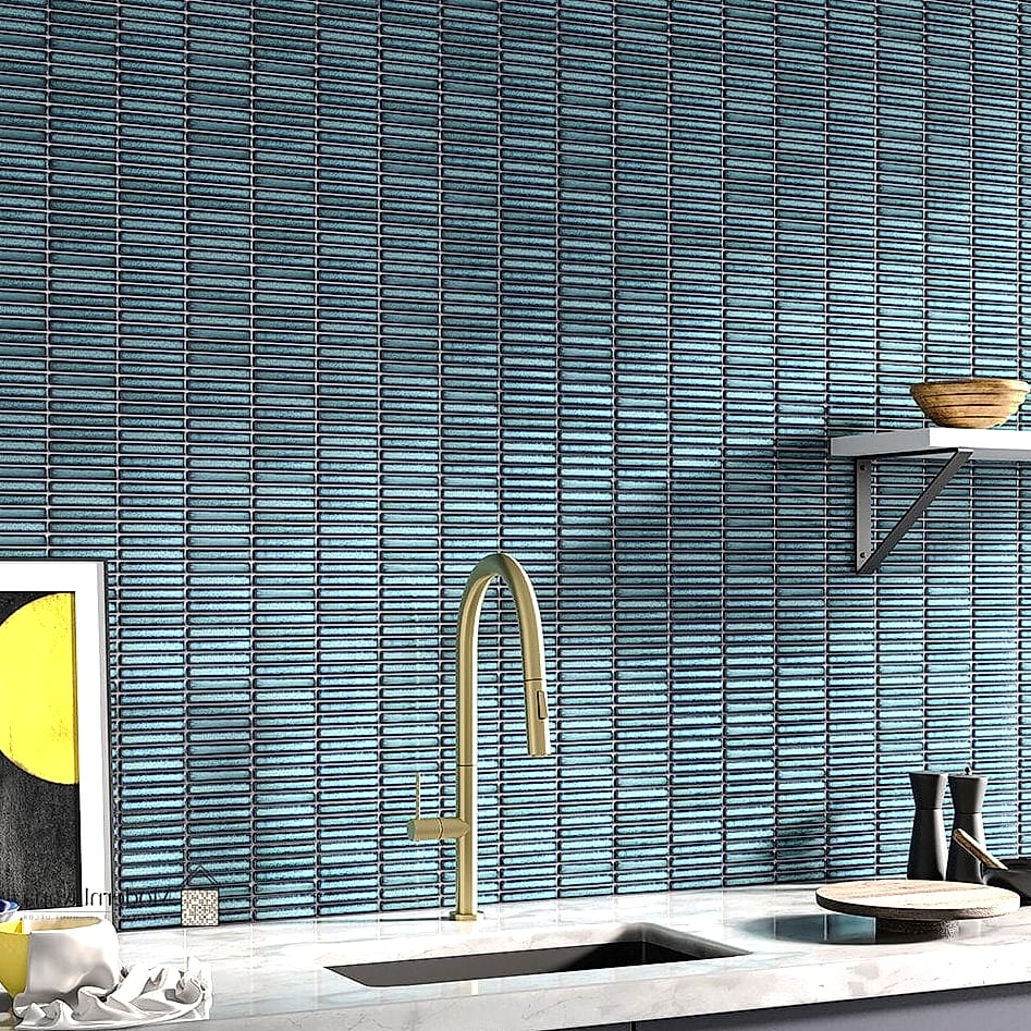 Bold Cobalt Blue Accent Wall