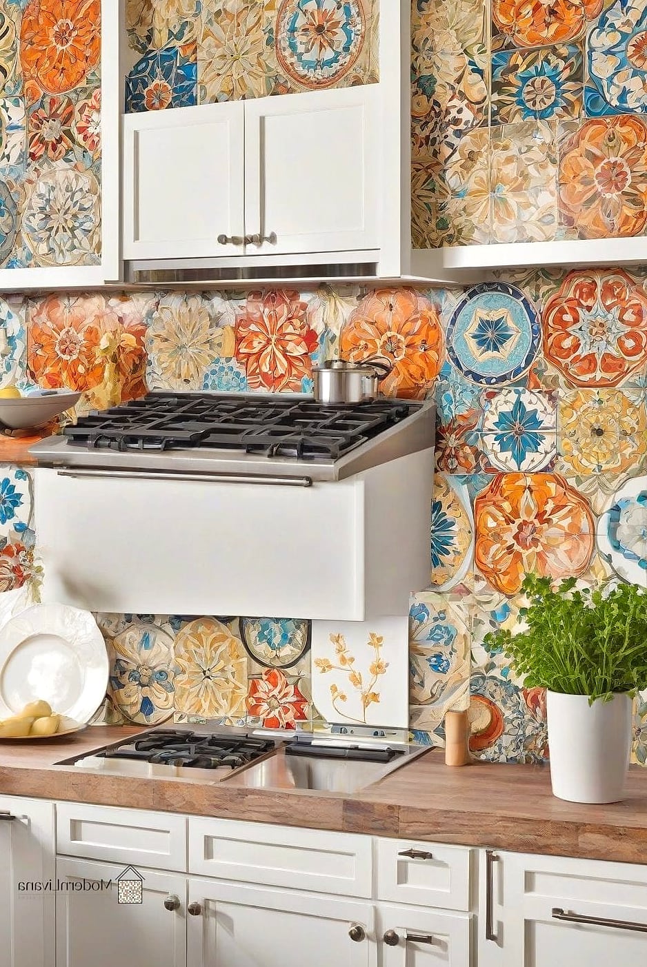 Bold Color-Drenched Accent Wall