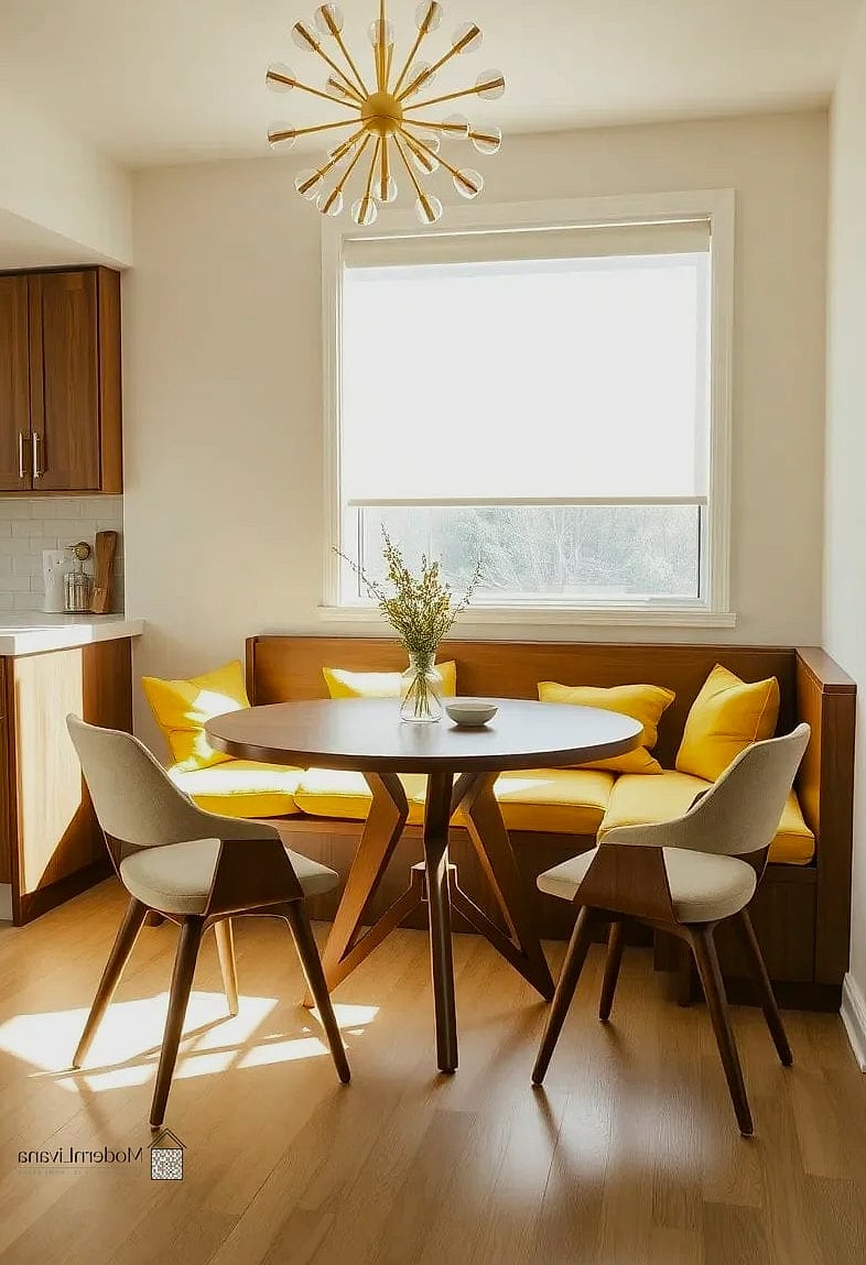 A Breakfast Nook with Vintage Charm