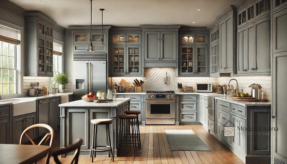 Budget-Friendly Gray Cabinet Makeover