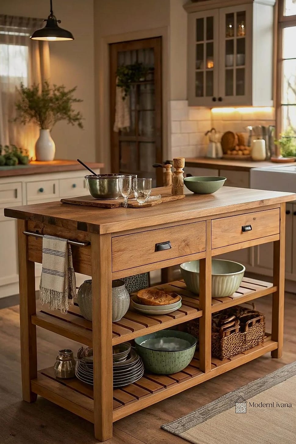 Butcher Block Island Top