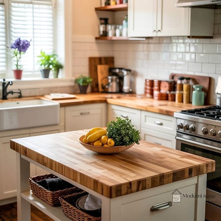 Butcher Block Countertop Accents
