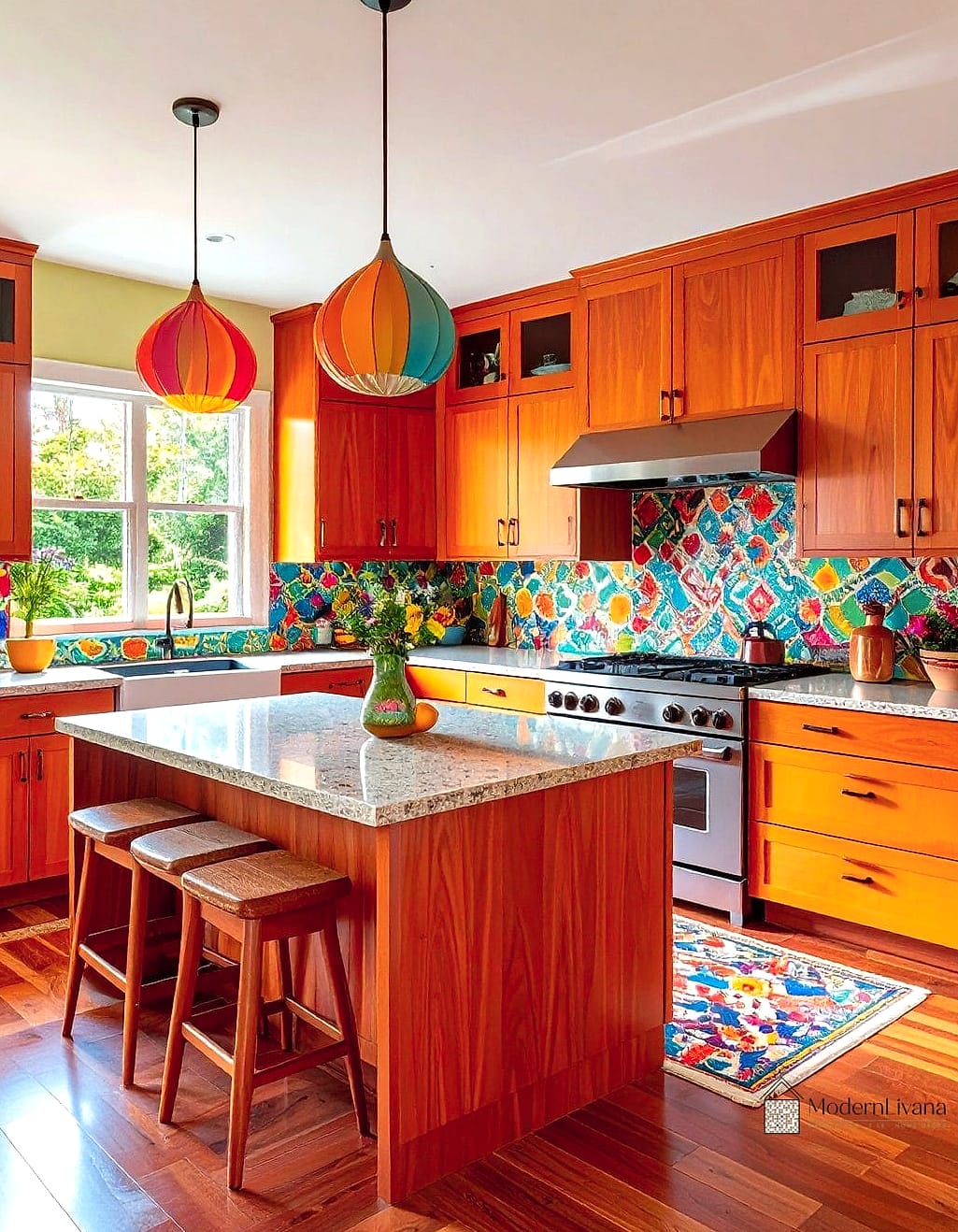 Butcher Block Island for Warmth