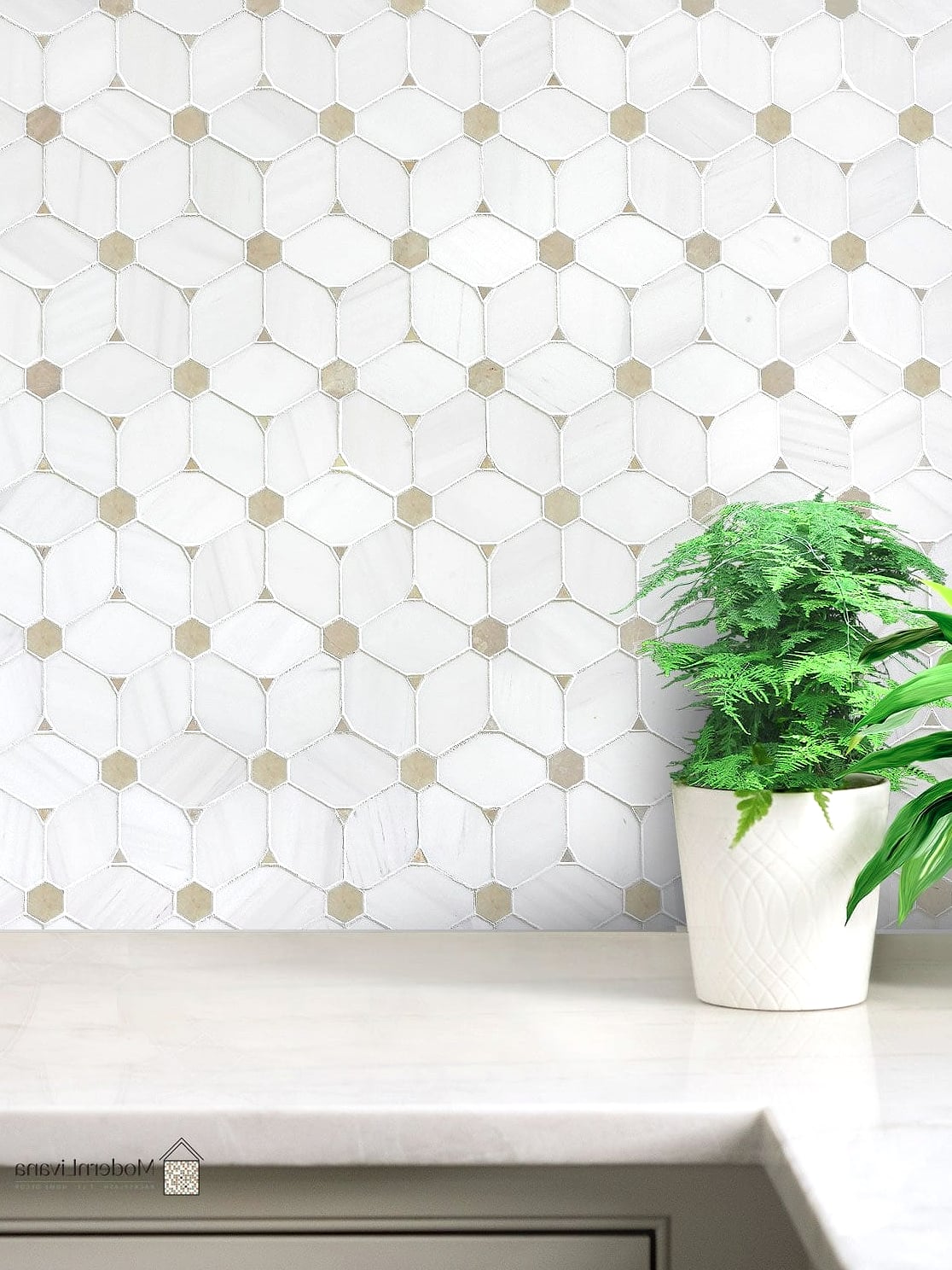 Calacatta Gold Chevron