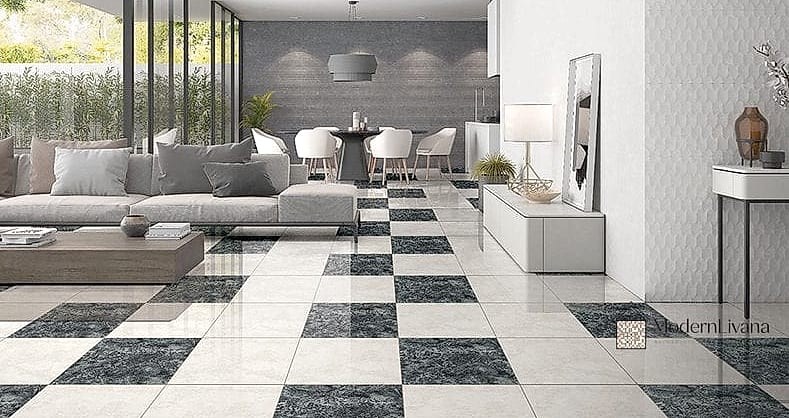 Ceramic vs Porcelain Tile Combination Design