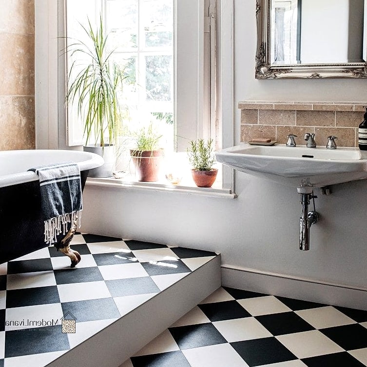 Checkerboard Floor Tile