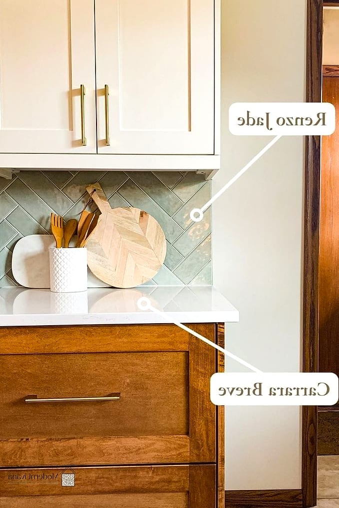 29 Kitchen Backsplash Ideas From Homes We Absolutely Love 16 Chevron Pattern Porcelain Tile