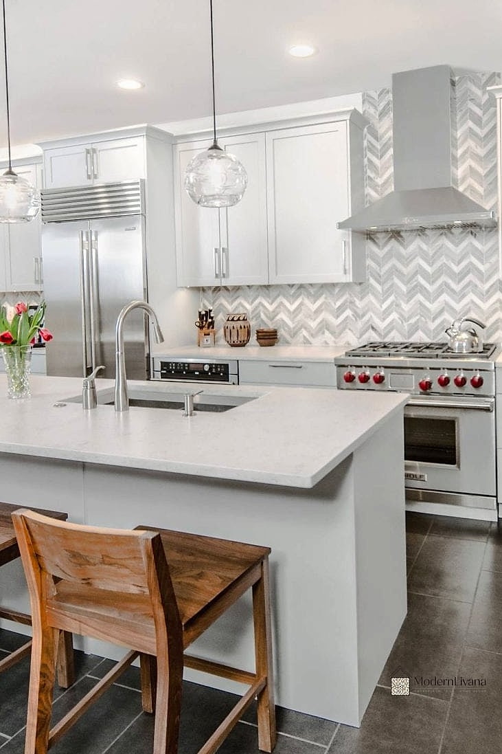 Chevron as a Range Wall Accent Only