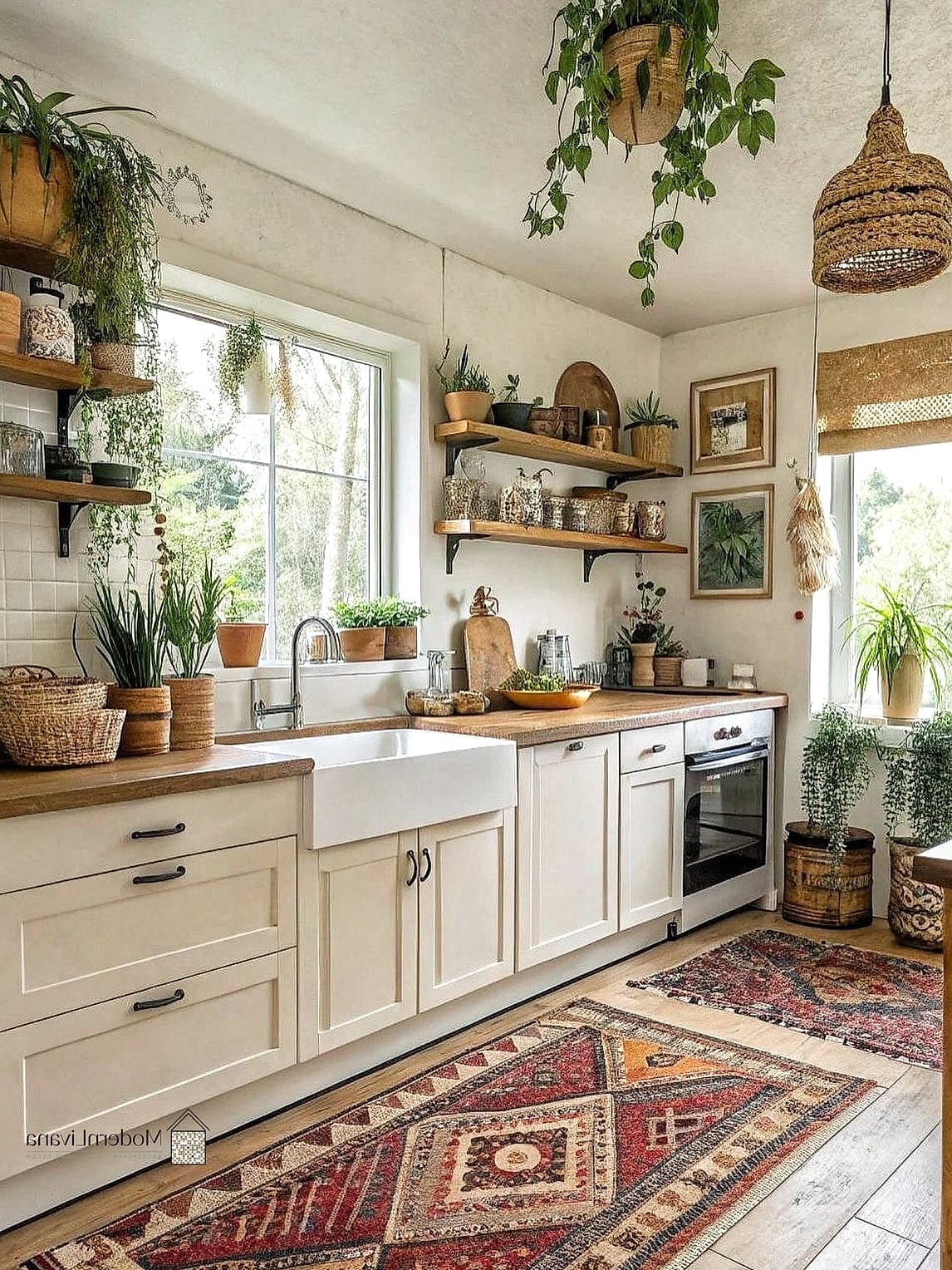 Choose Earthy Paint Colors for Walls and Cabinets