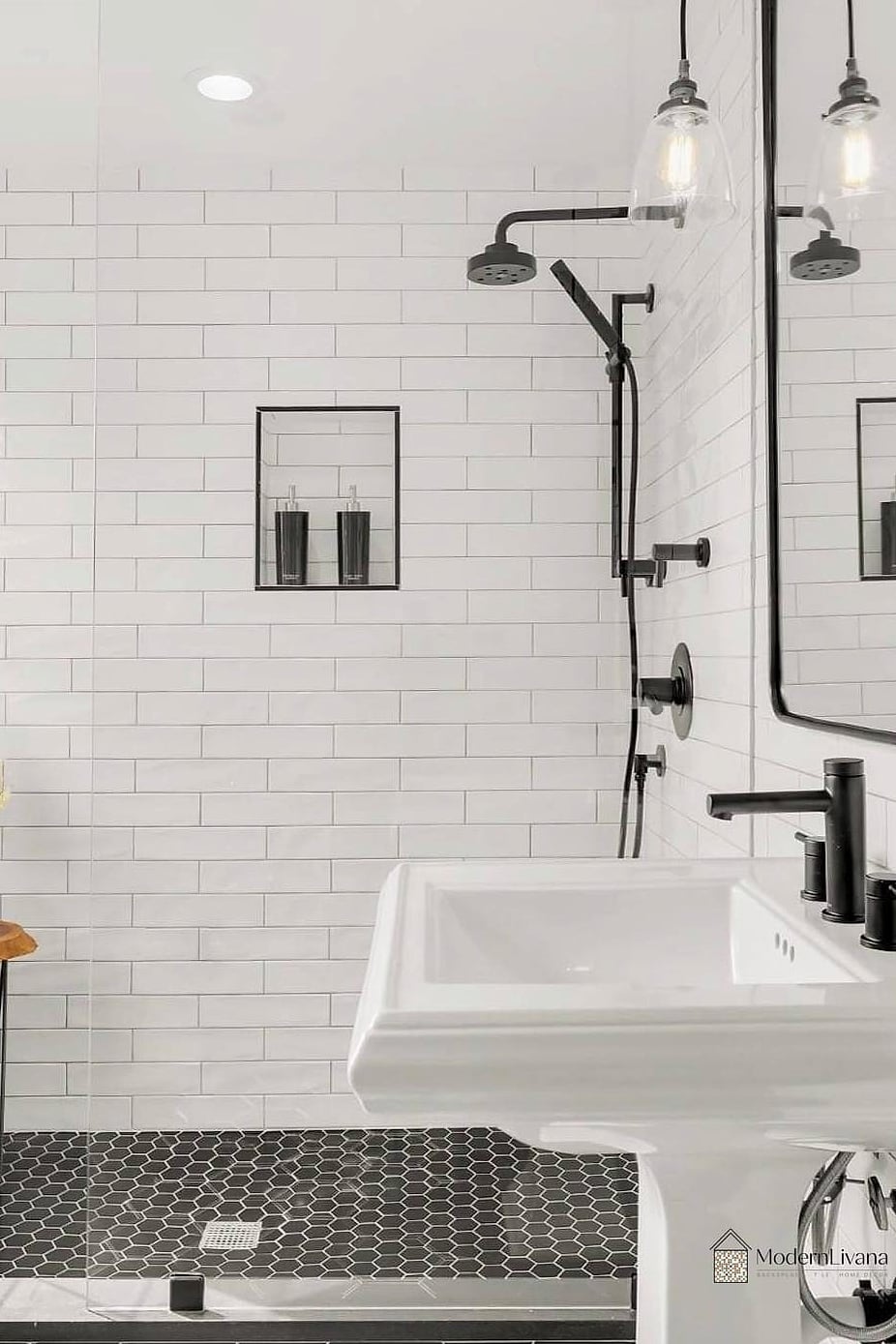Classic White Subway Tile with White Grout
