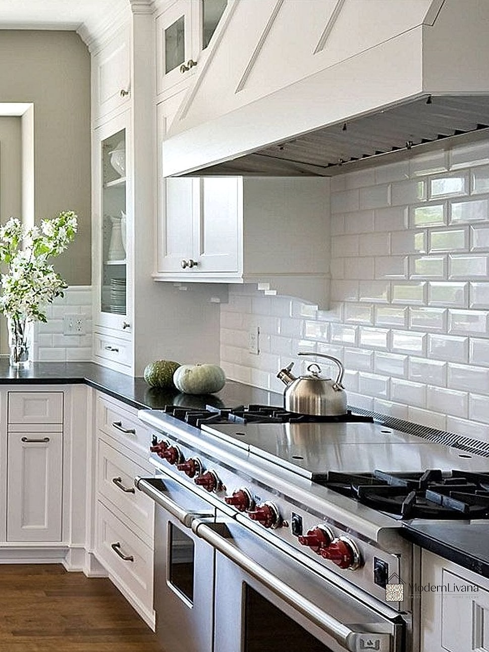 Classic White Subway Tile Backsplash