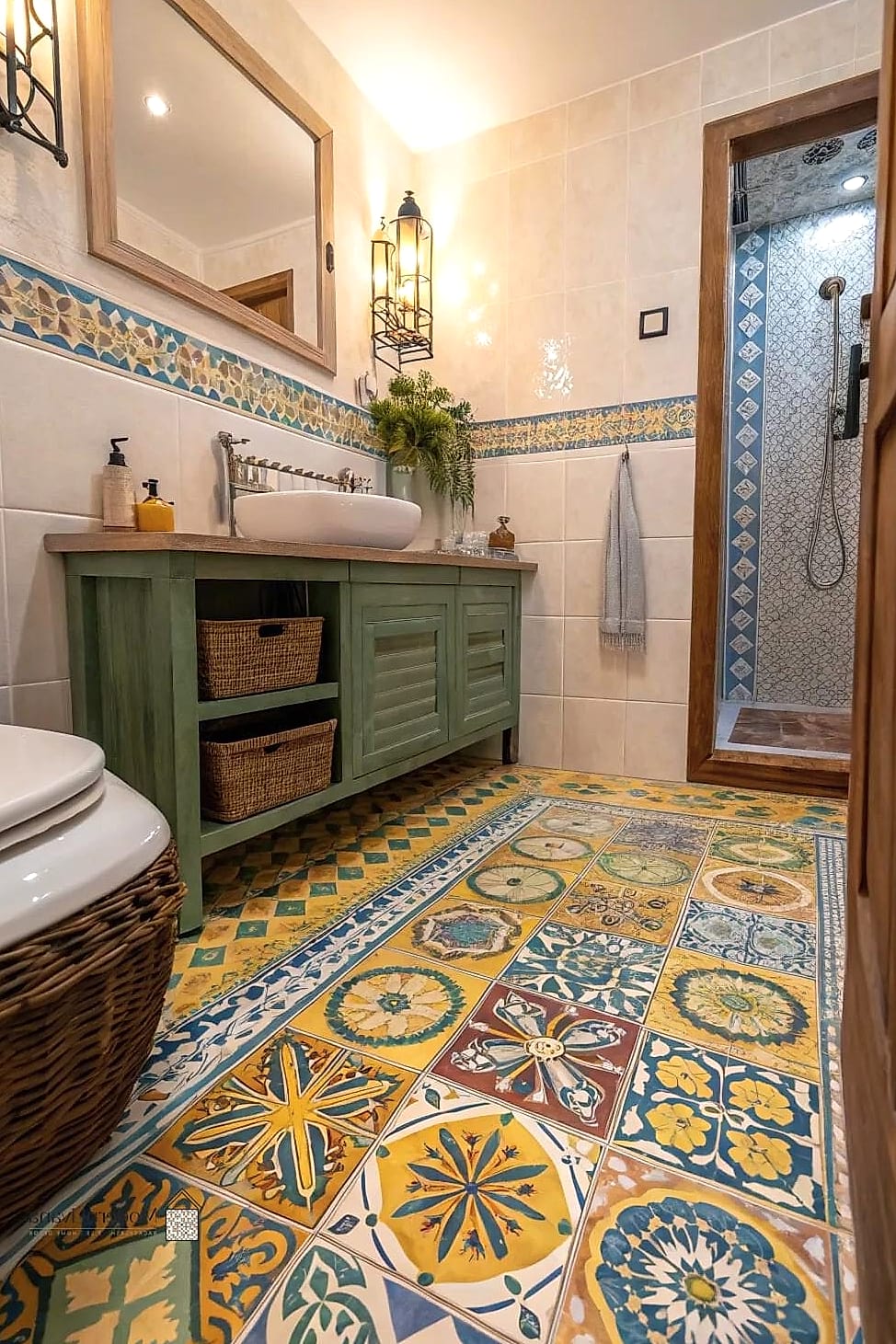 Coastal-Inspired Sea Glass Mosaic