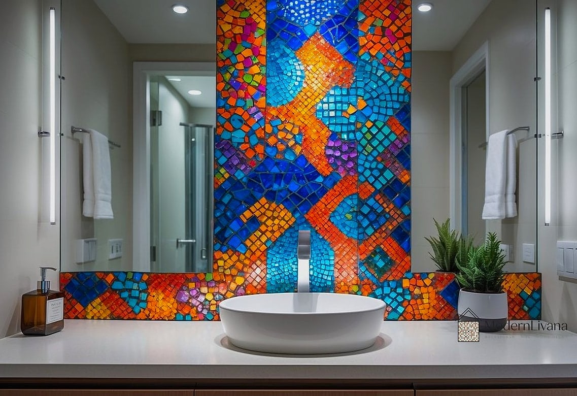 Colorful Handmade Ceramic Tile