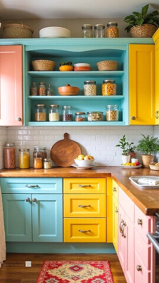 Colorful Pantry Doors