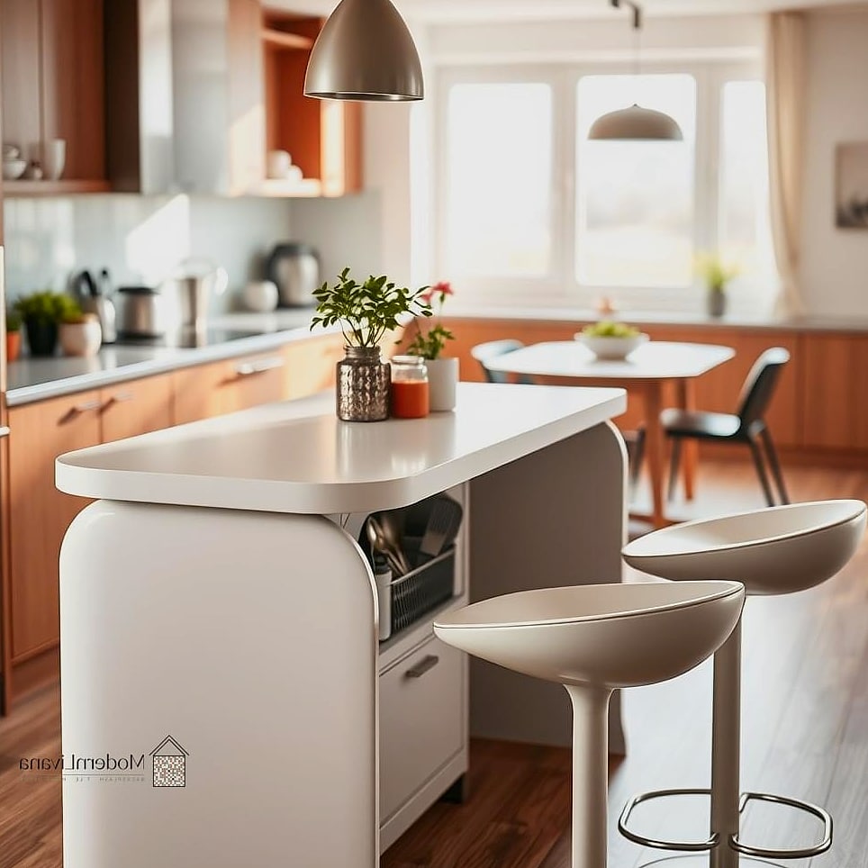 27 Inch Kitchen Ideas That Prove This Trend Is Here to Stay 9 Compact Kitchen Island on Locking Casters