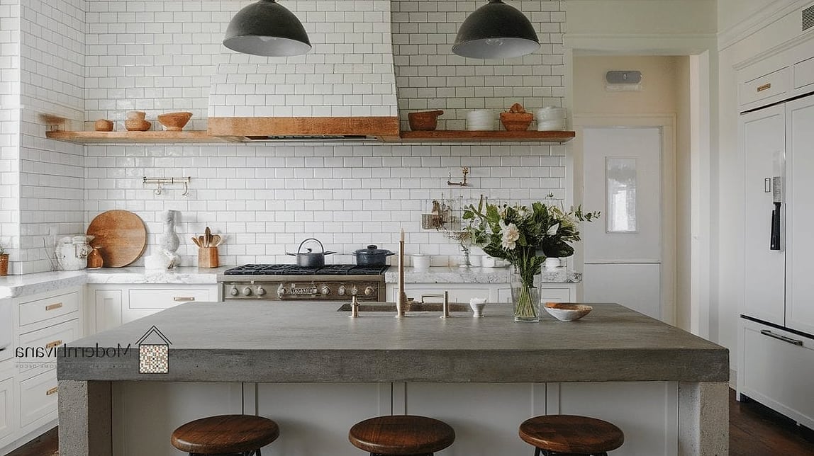 Concrete Countertop for an Industrial Style