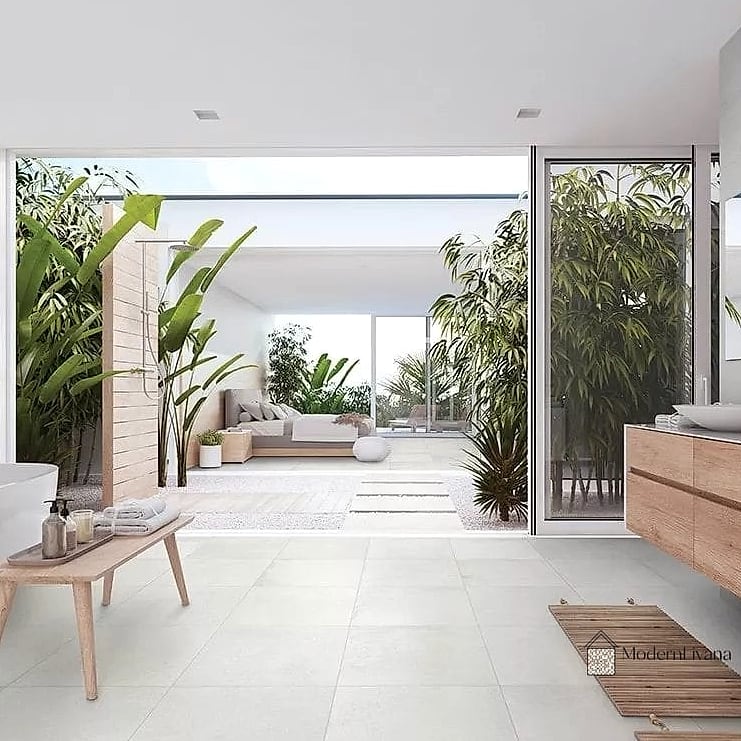 Concrete-Look White Porcelain