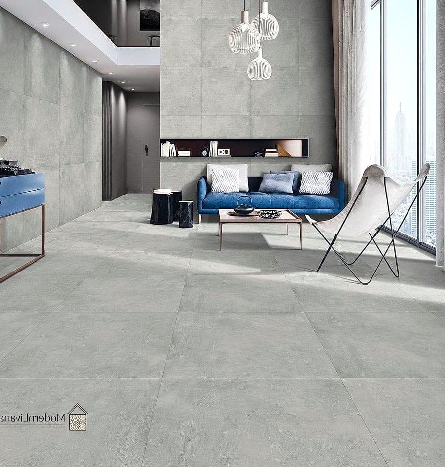 23 Glazed Porcelain Tile Ideas That Maximize Style and Function 7 Concrete Look Glazed Porcelain Tile for Industrial Style