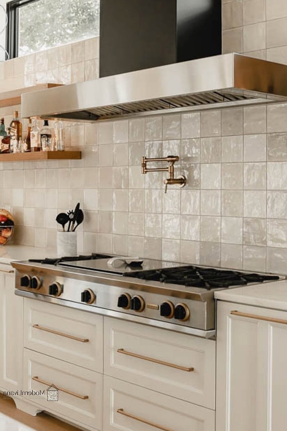 Cream Handmade Ceramic Tile