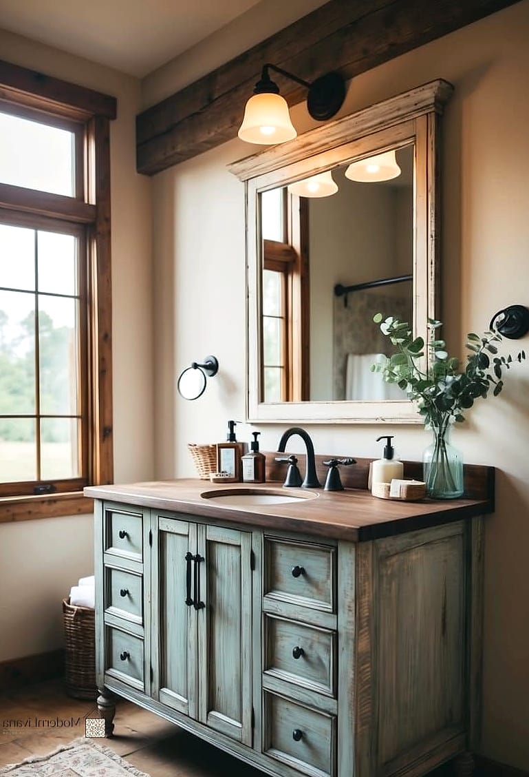 21. Create a Cozy Farmhouse Retreat with Textures