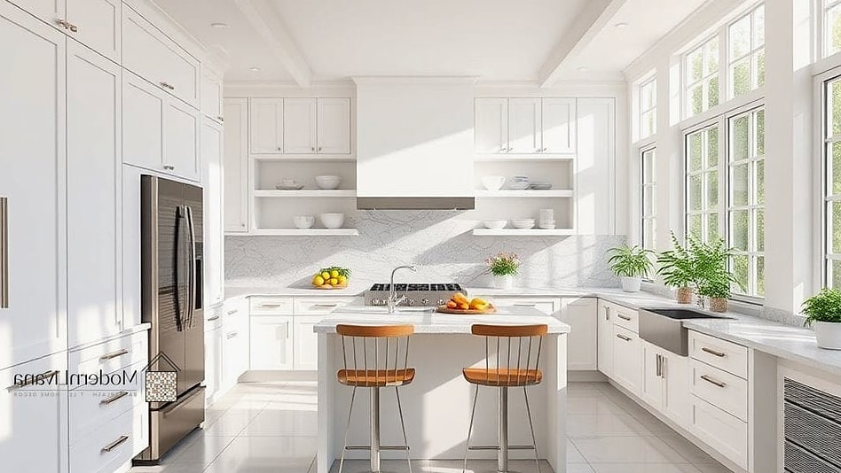 21 Stylish Kitchen Ideas That Maximize Style and Function 5 Create a Statement Tile Floor