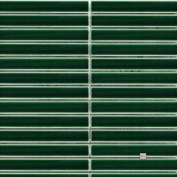 Deep Green Kit Kat Tile Accent Wall