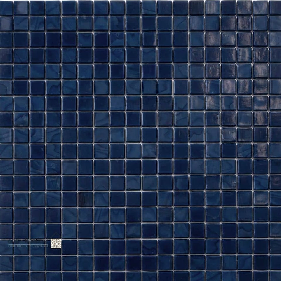 27 Blue Mosaic Tile Ideas From Homes We Absolutely Love 20 Deep Navy Mosaic Tile Wet Bar Backsplash