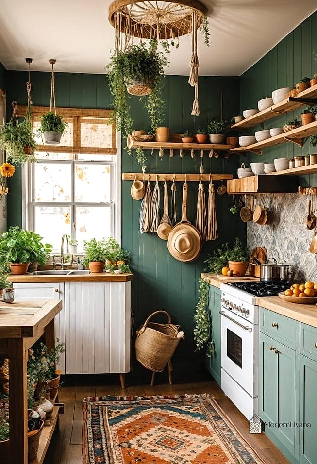 Design a Boho Kitchen With Personal Collections