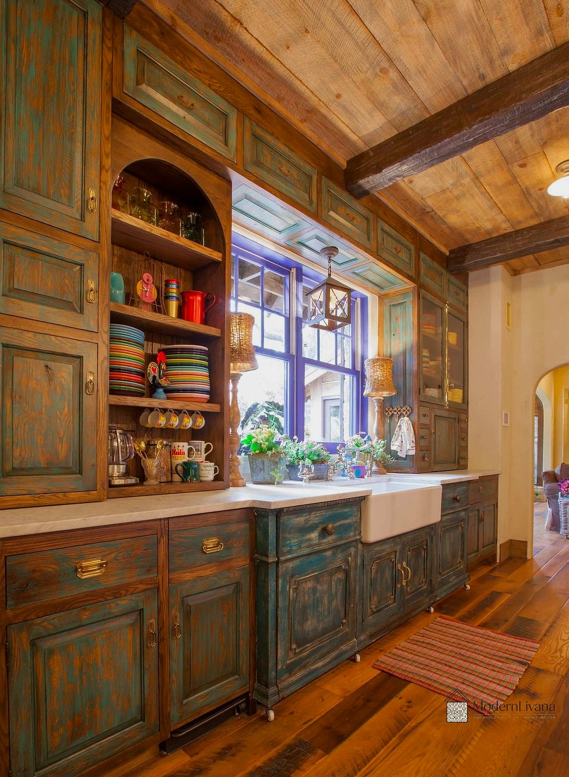 Distressed or Painted Kitchen Island