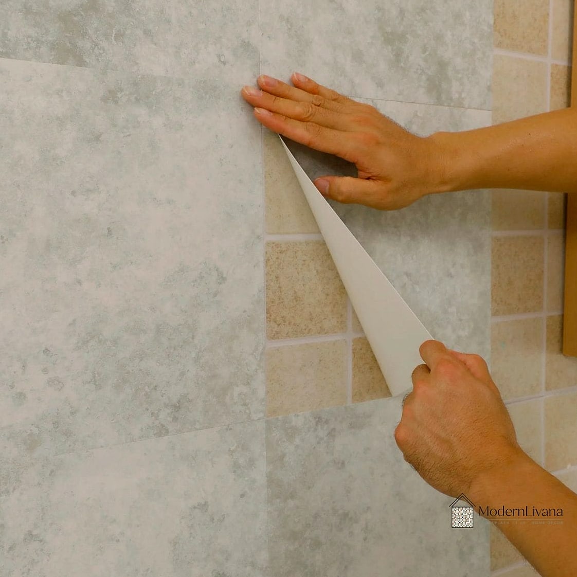 28 White Ceramic Tile Ideas Perfect for Any Budget 28 DIY Peel-and-Stick Ceramic Look
