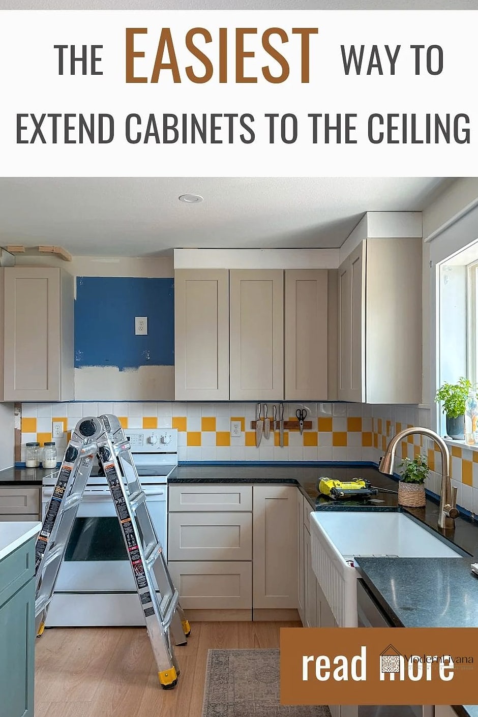 Extend Cabinets to the Ceiling