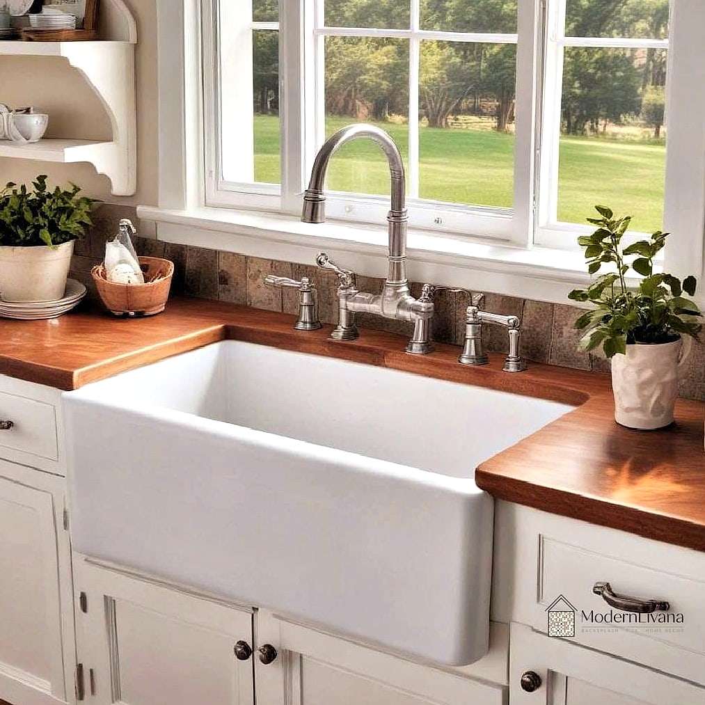 Farmhouse Sink in Apron Front Style