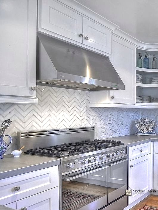 22 White Chevron Backsplash Ideas That Maximize Style and Function 24 Final Thoughts
