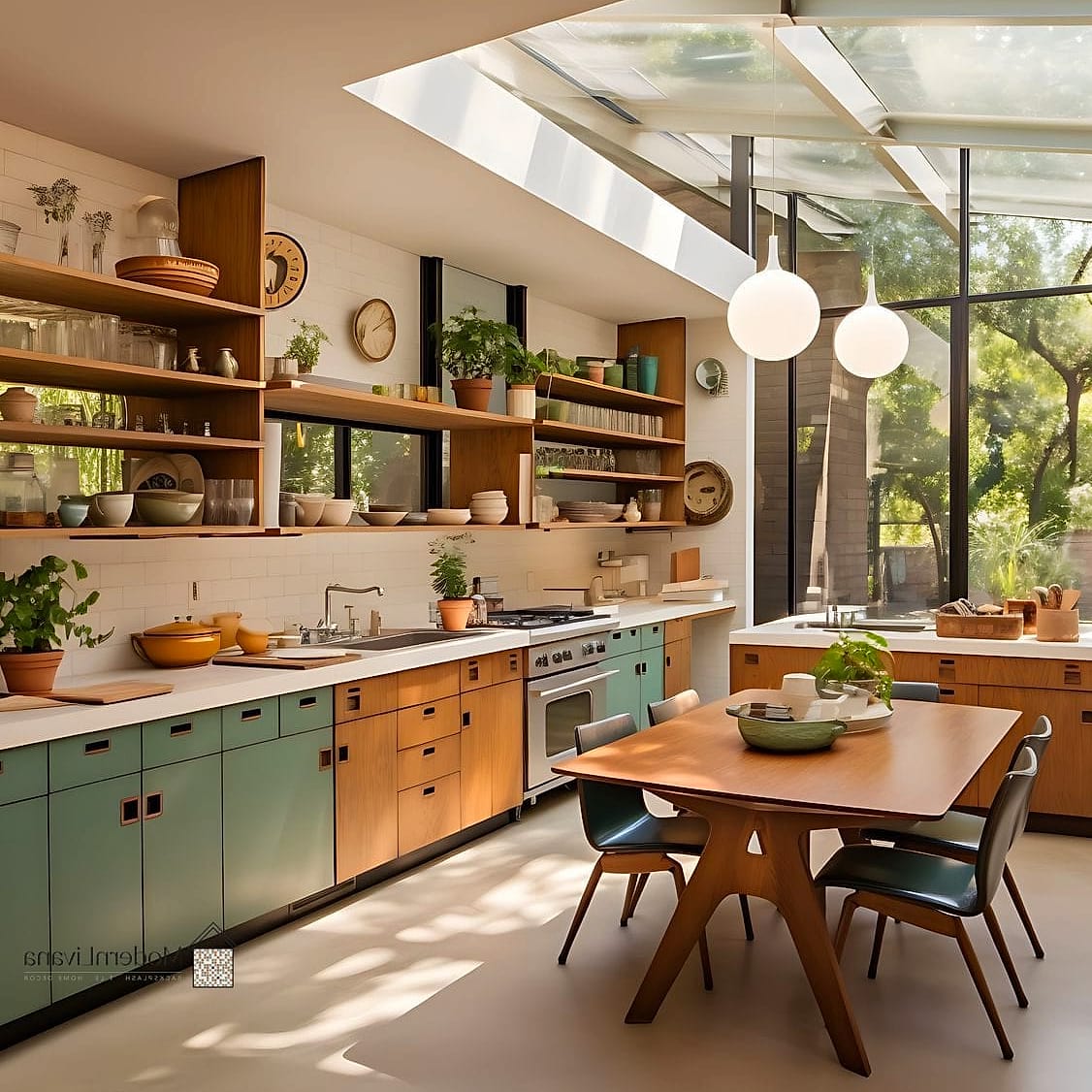 Floating Wood Vanity-Style Cabinets